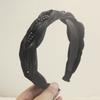 Diadema con calavera alta con giro de diamantes de imitación negros para niñas, tocado con horquilla versátil de alta calidad para lavarse la cara, paquete de diadema para el cabello