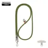 Cordón de Teléfono Móvil de Gama Alta Correa Resistente de 6 mm para Cuello Cruzado Ajustable Exterior Anti-Pérdida Exquisita Cuerda Tejida para Muñeca