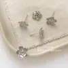 Preservação da Cor Cobre Banhado a Ouro Real Ins Folha de Lótus de Camada Dupla Flor de Cinco Pétalas Suporte Vazio Brincos Disco de Bobina de Mosquito Clipe de Osso da Orelha Acessórios Feitos à Mão DIY