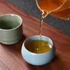 Juegos de Té de Cinco Hornos de Estilo Chino Culturales y Creativos, Juegos de Tazas de Té de Cerámica, Juegos Completos de Tazas, Tazas de Cata, Regalos, Souvenirs