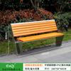 Silla de Parque Banco Exterior Rejilla de Piña de Acero Inoxidable Silla de Ocio Madera Larga Anticorrosión Silla con Respaldo para Patio Comunitario Zona Escénica