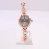 Reloj de Pulsera de Lujo Ligero de Alta Gama para Mujer con Incrustaciones de Cristal y Diamantes, Esfera Redonda Pequeña, Reloj de Pulsera para Mujer, Reloj de Cuarzo para Mujer