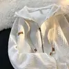 2026 Nova Jaqueta Waffle Estilo Americano Roupa Exterior Estilo Preguiçoso Marca Nicho Tendência Zíper Estilo Japonês Jaqueta Ins