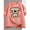 Camiseta feminina branca de manga curta, nova roupa feminina de corte solto, top moderno chique de verão, camiseta feminina de nicho com gola redonda