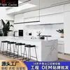 Gabinetes Integrados Estilo Europeo, Gabinetes para Estufa, Gabinetes Estándar Integrados Hechos a la Medida, Fabricantes de Exportación, Venta Directa de Gabinetes de Cocina Pintados en Blanco