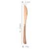 Juego de cuatro piezas de cuchillo, tenedor y cuchara elegantes de acero inoxidable 304 para restaurante, hotel, estilo chino y occidental, chapados en oro.