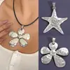 Colgante de Corazón Popular de Amazon Accesorios de Aleación para Manualidades Collar DIY Flor Accesorios de Colgante Femenino Venta Directa de Fábrica
