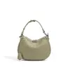 Moda Nova Primavera/Verão 2026 Bolsa Feminina Trançada Clássica Couro Bovino de Primeira Camada Meia-Lua Sob o Braço Ombro Transversal Comutador