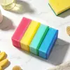 Esponja de Cocina de Alta Densidad Doble Cara Estropajo Cepillo para Platos Limpiador de Ollas Paño Mágico de Limpieza Absorción de Agua Bloque de Esponja de Limpieza Engrosado de Color Fabricante