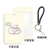 Lindo Gato Dormido Portatarjeta de Identificación de Estudiante Tarjeta de Comedor Insignia Portatarjetas Tarjeta de Campus Autobús Metro de Guangzhou Puerta