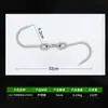 Gancho Único de Acero Inoxidable Gancho Doble Gancho Sólido para Carne Gancho Único y Doble Matadero Tienda de Carnicería Gancho para Matar Cerdos Gancho de Carnicero para Carne