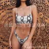 Traje de baño dividido para mujer europeo y americano Bikini sexy con estampado de leopardo Traje de baño bikini Vacaciones de verano en la playa