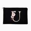 Bolsa de Cosméticos Personalizada com Zíper e Letra da Amazon, Estampa, Bolsa para Estudantes, Material Pu em Branco, Bolsa de Cosméticos Feminina