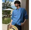 Novo suéter de tricô estilo old money para outono e inverno para homens, jaqueta cardigã de gola redonda, ombro normal, estilo casual, atacado de fábrica transfronteiriço