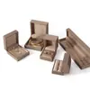 Caja de Joyería de Cuero PU Cepillado Caja para Anillo Anillo de Diamante Caja para Pulsera Collar Caja de Exhibición y Almacenamiento de Joyería Caja de Empaque para Joyería