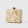 Comercio Exterior Transfronterizo Nuevo Estilo para Mujer Bolso de Noche de Acrílico Prensado Bolso de Hombro Cruzado Bolso de Mano para Banquete de Bodas Bolso con Cadena