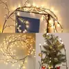 Cadena de Luces LED de Rama de Ratán Modelo Nuevo Transfronteriza, Luz de Atmósfera Decorativa Interior Flexible, Luz con Forma de Planta de Flor Artificial