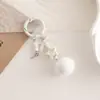 Nova Corrente Criativa para Celular com Bola de Pelo Contas DIY Feita à Mão Corrente de Bola de Pelo Caixa Surpresa Pingente Pendurado Fofo Chaveiro