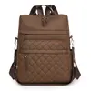 Bolsa Feminina Casual Simples para o Dia a Dia Mais Vendida Mochila de Grande Capacidade Multicamadas Transfronteiriça Novo Estilo Bolsa de Ombro em Tecido Oxford