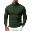 Suéter de Cuello Alto para Hombre Otoño/Invierno 2026, Suéter Pulóver Casual de Punto Trenzado Simple y Moderno, Prendas de Punto Base