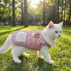 Chaqueta de Algodón con Forro Polar para Perros Pequeños, con Accesorio para Correa y Broches de Presión, Abrigo Cortavientos para Pasear Perros, del Fabricante, en Stock, al por Mayor