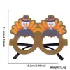 Suministros de Decoración para Acción de Gracias Gafas para Adultos y Niños Ambiente de Fiesta Festiva Accesorios para Fotos Pavo Monturas de Gafas Divertidas