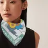 Versión Coreana 53cm Primavera Nuevo Estilo Caballo de Guerra Bufanda Pequeña Versátil para Mujer Bufanda Decorativa Borde Enrollado Doble Cara Color Diferente Bufanda Pequeña de Seda