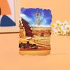 Ímã de Geladeira de Madeira Estilo Monge Voador de Dunhuang em Estoque, Presente Criativo Personalizado, Artesanato de Desenho Animado Magnético de Madeira