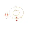 Collar Cruzado Estilo Marino Estrella de Mar Corazón Cadena Clavícula para Mujeres Diseño de Nicho Luna Pendientes Versátiles de Moda