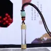 Pequena Garrafa Transparente Oca Pingente de Caixa de Medição Contendo Relíquia de Cinábrio Pingente de Garrafa Colar de Estilo Étnico para Mulheres e Homens Joias da Moda