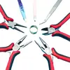 Alicate de Bico Fino Artesanal Ferramenta Multifuncional Atacado Cabo Vermelho Espesso Alicate de Corte Diagonal Mini Alicate de Bico Tesoura Potente para DIY