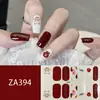 ZA - Adhesivo para uñas blanco sin hornear, totalmente impermeable, parche para decoración de uñas, sensación avanzada, simple, pegamento para esmalte de uñas al por mayor