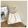 Bolso Balde Plisado con Cordón para Mujer 2025 Nuevo de Moda Gran Capacidad Casual Hombro de Mano Tote Bolso de Mujer