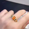Venta al por mayor de fábrica Popular Anillo Fanta Natural Plata de Ley S925 Incrustado Piedra Principal 7X9Mm Venta Caliente Europeo y Americano Dropshipping