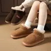 Botas de Algodón de Caña Alta con Puño de Felpa Espesa para Mujer Invierno Antideslizantes Suela Gruesa Logo de Letra de Lana de Cordero Cubierta del Tacón Botas de Nieve Fuente