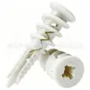 Tubo de Expansão Espiral Autoperfurante Especial para Placa de Gesso, Bucha de Nylon para Parede Rosqueável, Tubo Plug de Expansão para Parede Oca Atacado