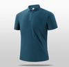 Camisa Polo de Seda de Hielo Sin Costuras Sin Planchado 2025 para Hombre Verano Nueva Secado Rápido Transpirable Solapa Manga Corta Camiseta Top