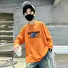 Camiseta de manga larga para niño, nuevo modelo primavera y otoño 2026, algodón puro, para niños mayores, ropa de otoño para niños, camiseta de otoño para niños