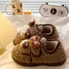Sapatos de algodão quentes EVA casuais e versáteis 2026, best-sellers de inverno, pantufas de algodão fofas e fofinhas de gatinho