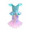 2024 vestido de lentejuelas de cola de pez de La Sirenita Ariel transfronterizo disfraz de actuación escénica para bebé niños SB05
