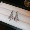 Pendientes Redondos de Copo de Nieve Plateados con Terciopelo para Otoño e Invierno Lujo Accesible Joyería de Nicho Única Pendientes con Diseño de Atmósfera Dulce para Mujer