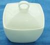 Accesorios de Cocina Blancos de Cerámica Bandeja para Huevos Tetera Cuchara para Leche Olla para Salsa y Vinagre Plato para Condimentos Plato para Sabores Suministros de Hotel Taza de Agua Botella de Aceite
