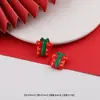 Desenho Animado de Natal Boneco de Neve Homem de Gengibre Resina Patch DIY Feito à Mão Capa de Celular Decoração de Copo d'Água Pequenos Acessórios