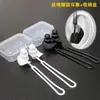 Cordón para Tapones de Oído para Nadar, Tapones de Silicona de Tres Capas para Adultos, para Bañarse, Lavarse el Cabello, Nadar, Prevenir la Entrada de Agua en los Oídos