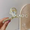 Grampo de Cabelo Rosa Artístico Retrô Primavera 2025 Metal Galvanizado Estilo Chinês Clipe de Tubarão Acessório de Cabelo Yiwu
