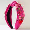 Moda Transfronteriza Nueva Temporada Escolar Diadema para Mujer Nudo Diadema de Gama Alta Accesorios Creativos de Lápiz Manzana Accesorios para el Cabello