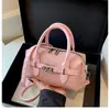 Bolso Pequeño Boston 2026 para Mujer, Estilo Suave y Femenino, Bolso de Mano Tipo Cojín con Cierre, Bolso Cruzado Versátil para el Trabajo