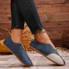 Colección de otoño 2026 transfronteriza: Zapatos planos de estilo coreano, mocasines de punta redonda, suela blanda, transpirables y cómodos para el uso diario, diseñados para mujeres