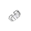 Anillo Rosa de Zirconia Estilo Coreano para Mujer Nicho Gama Alta Lujo Ligero Estilo Ins Abierto Versátil Apilable Dedo Índice Anillo de Verano