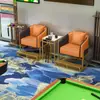 Conjunto de Mesa e Cadeiras para Negociação em Escritório de Vendas Mesa Redonda Casual Nórdica Cabine de Hotel Salão de Beleza Sofá de Recepção Comercial